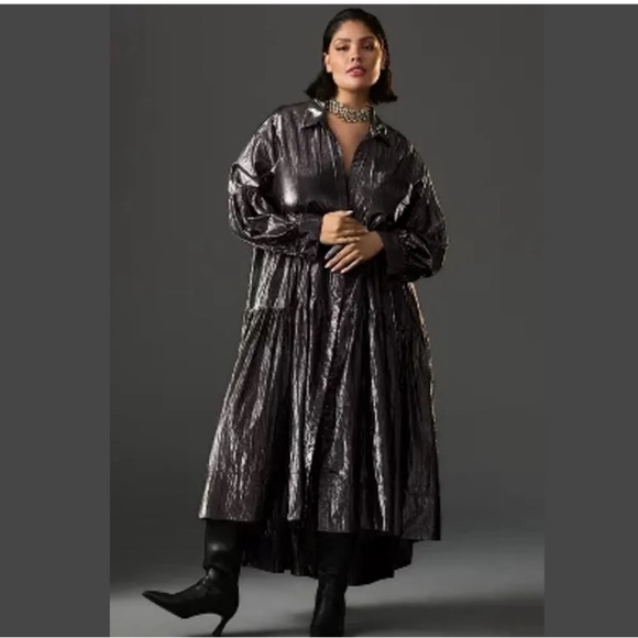 Nwt pilcro metallic midi dress - Picture 9 of 12